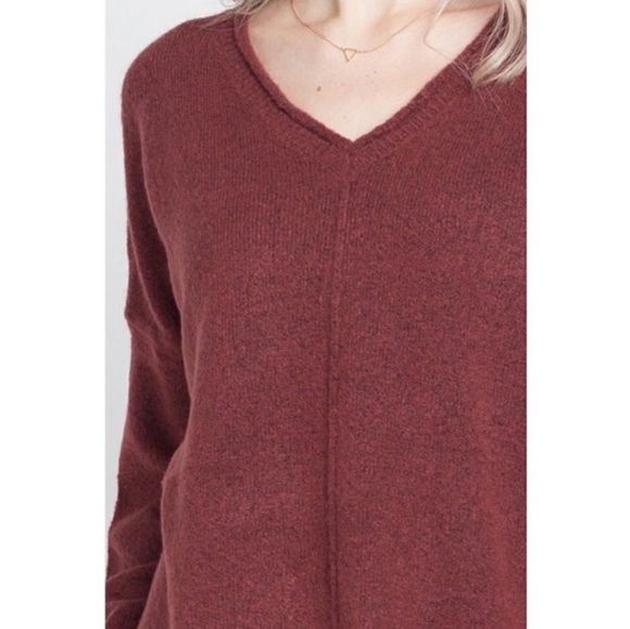Speckled V-Neck Sweater - Picture 2 of 2